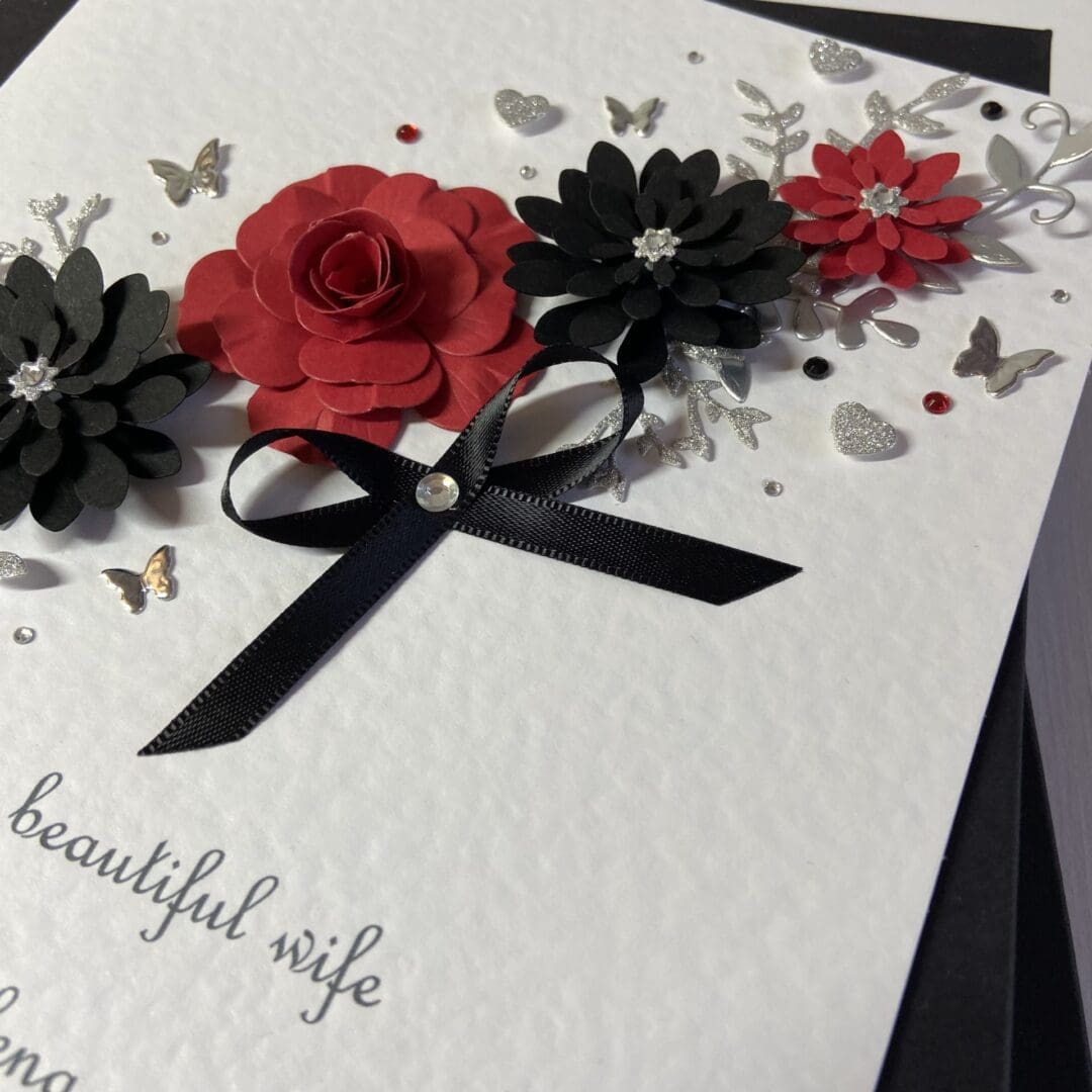 Personalised Handmade Valentine’s Card Gift Boxed Wife Girlfriend Any Text - Image 6