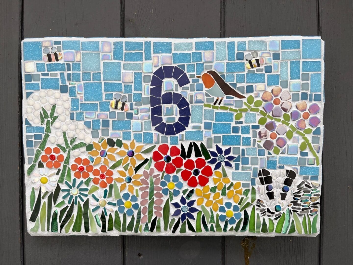 Handmade Mosaic house or Business sign - crafted to order. A unique statement piece. - Image 3