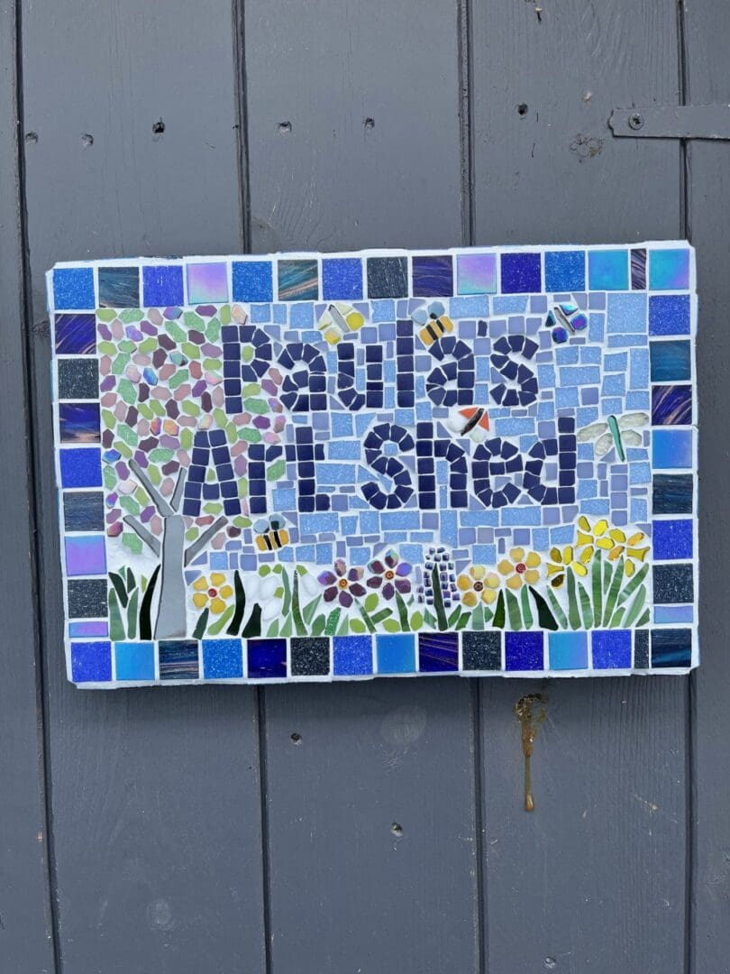 Handmade Mosaic house or Business sign - crafted to order. A unique statement piece. - Image 2
