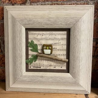 Wise Old Owl Fused Glass Art