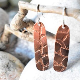 Copper earrings