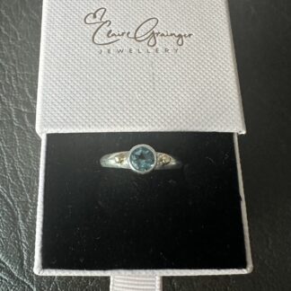 Sky Blue topaz ring