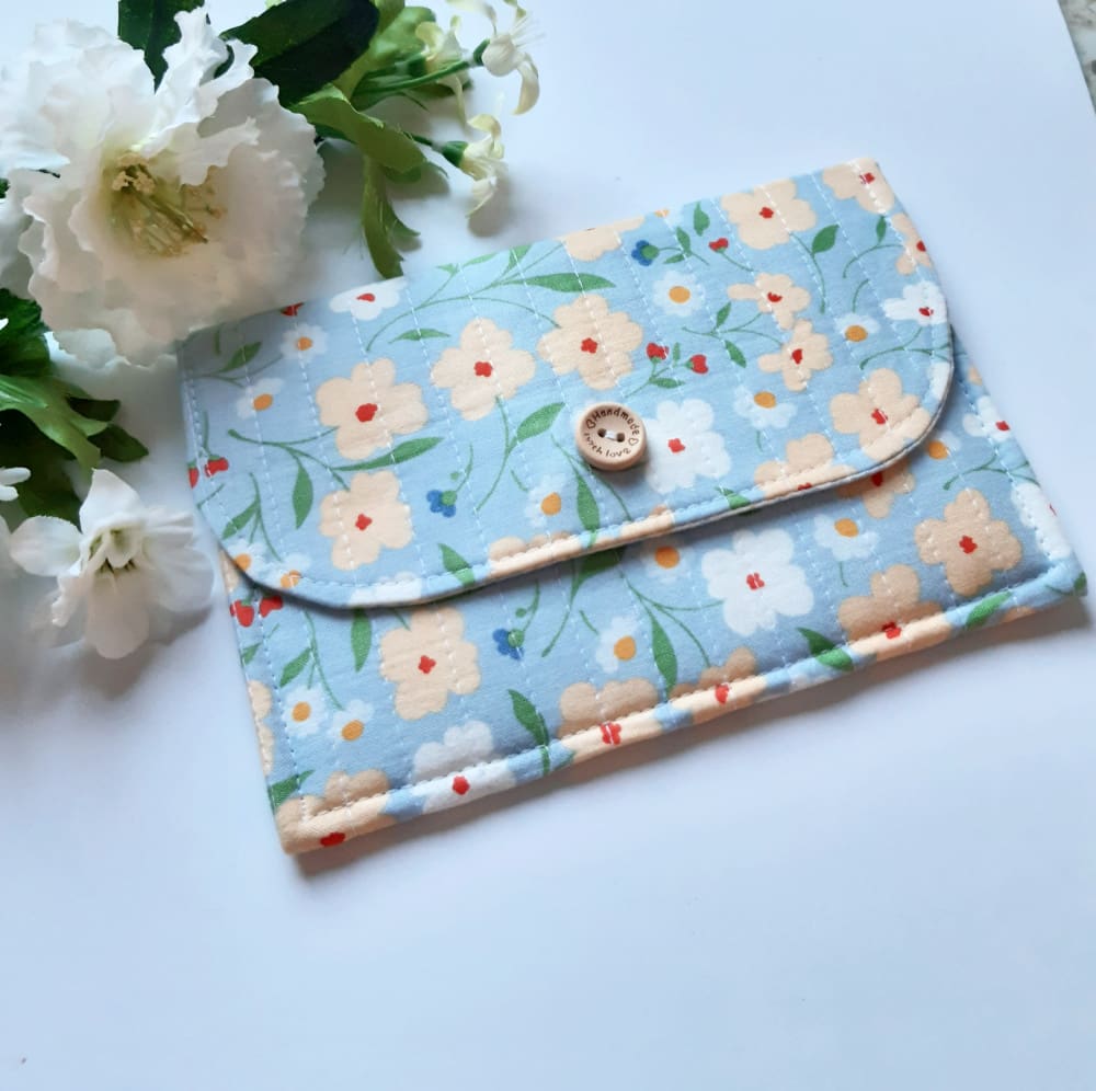 Purse Wallet in Tilda Cottage Charm Fabric Pastel Colours - Image 2