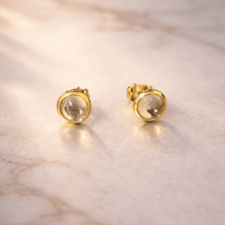 gold-plated-stud-earrings-mirror-effect