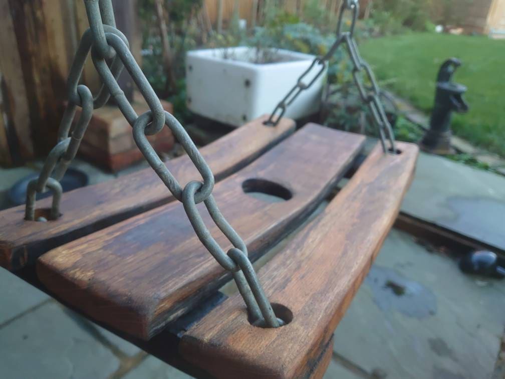 Tree Swing Made From A Oak Whiskey Barrel