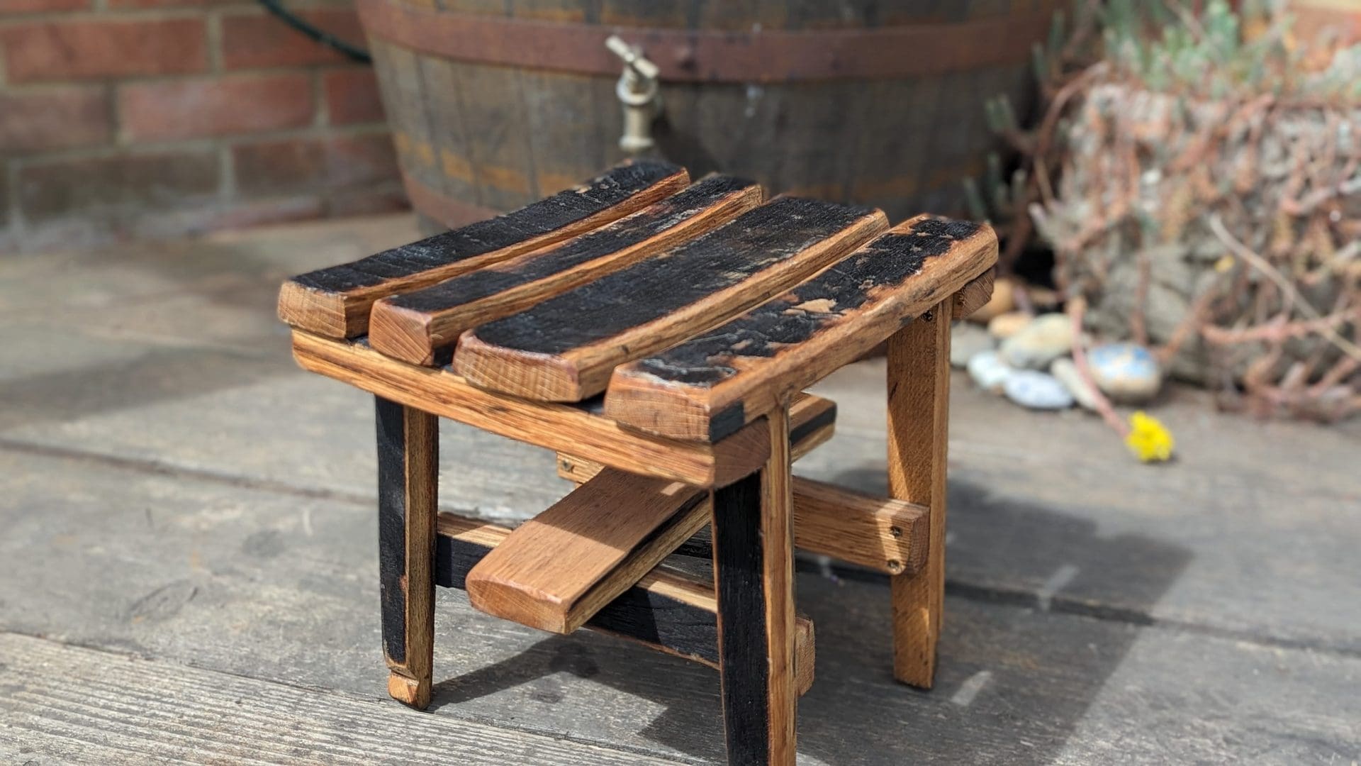 Oak Whisky Barrel Stool