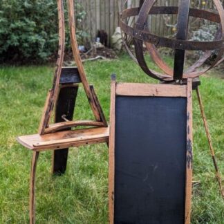 Rustic Easel Made From Whisky Barrel Oak