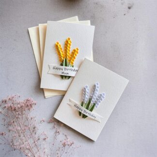 Handmade Lily of the Valley Card: Floral A6 Greeting Card