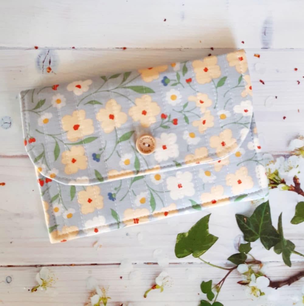 Purse Wallet in Tilda Cottage Charm Fabric Pastel Colours - Image 5