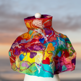 wool-felt-poncho-harlequin-fayre-handmade-wool-felt-reversible-neckwarmer-marian-may-textile-art-main-image