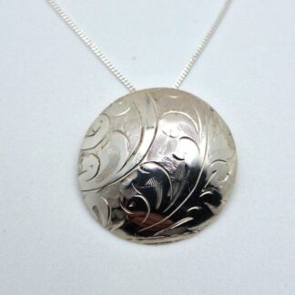 Large Silver Dome Pendant