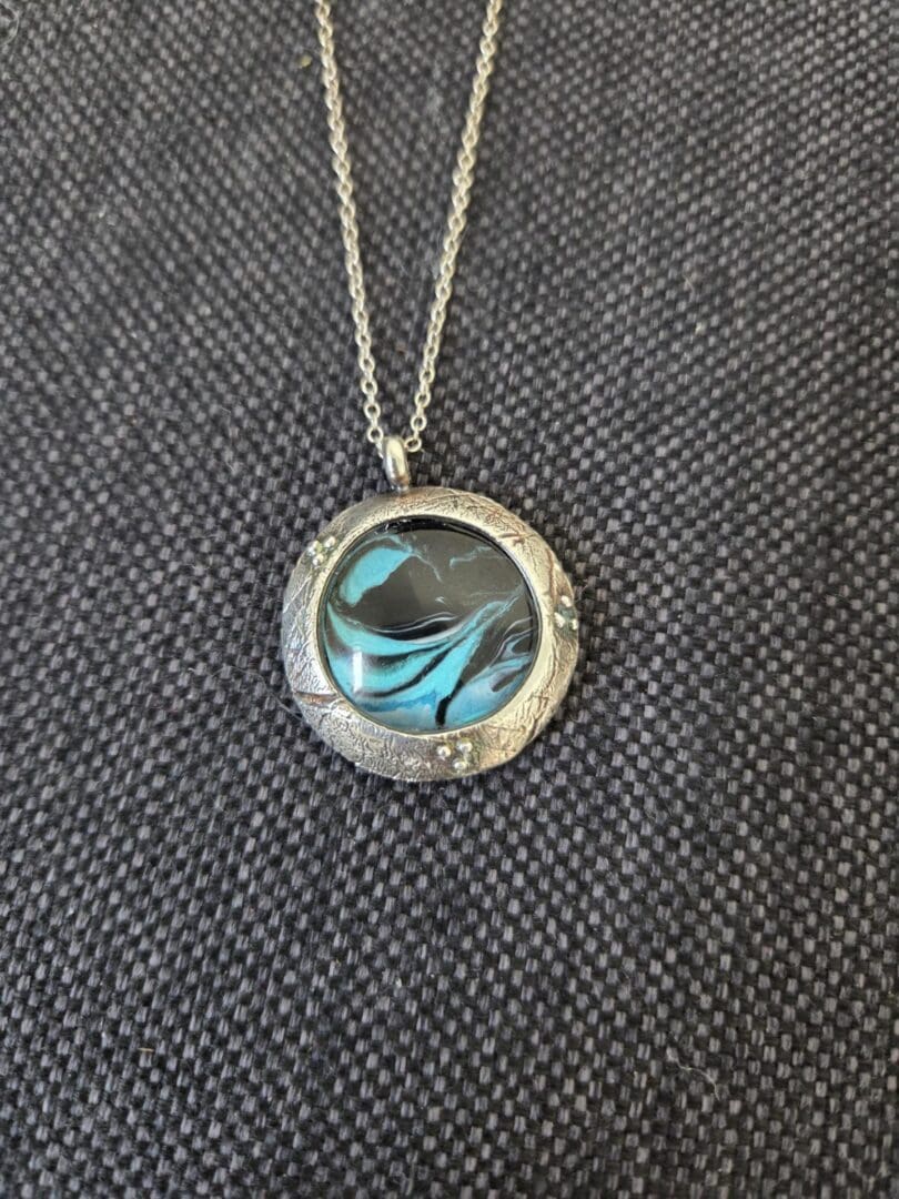 Fine-silver-hand-pamted-pendant-in-ocean-inspired-colours