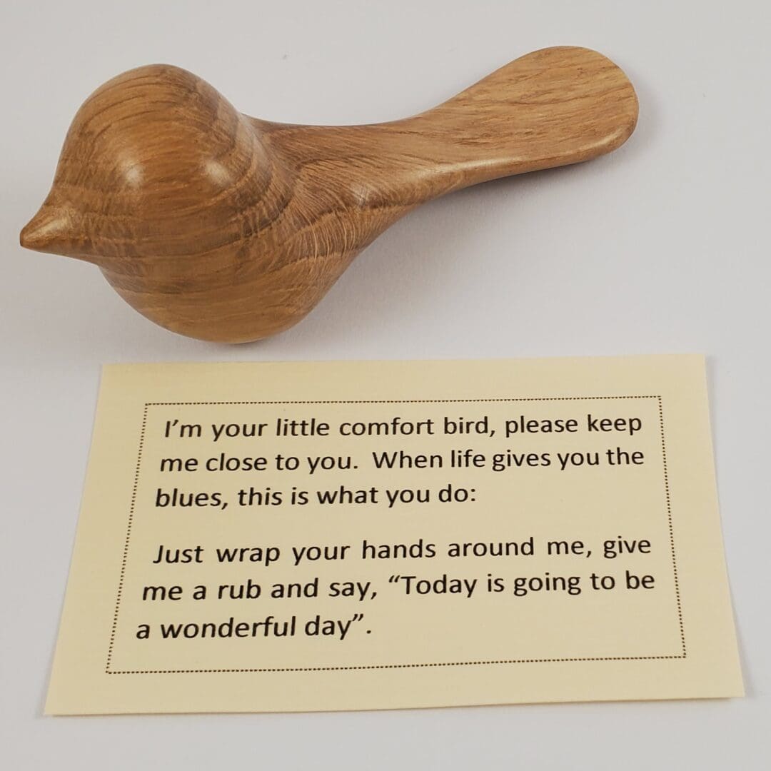 Comfort Bird - Hand Carved from Reclaimed English Oak - Image 3