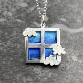 Enamel Cloud Pendant