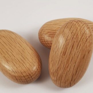Positive Pebble - Hand Carved - Recycled Solid Oak
