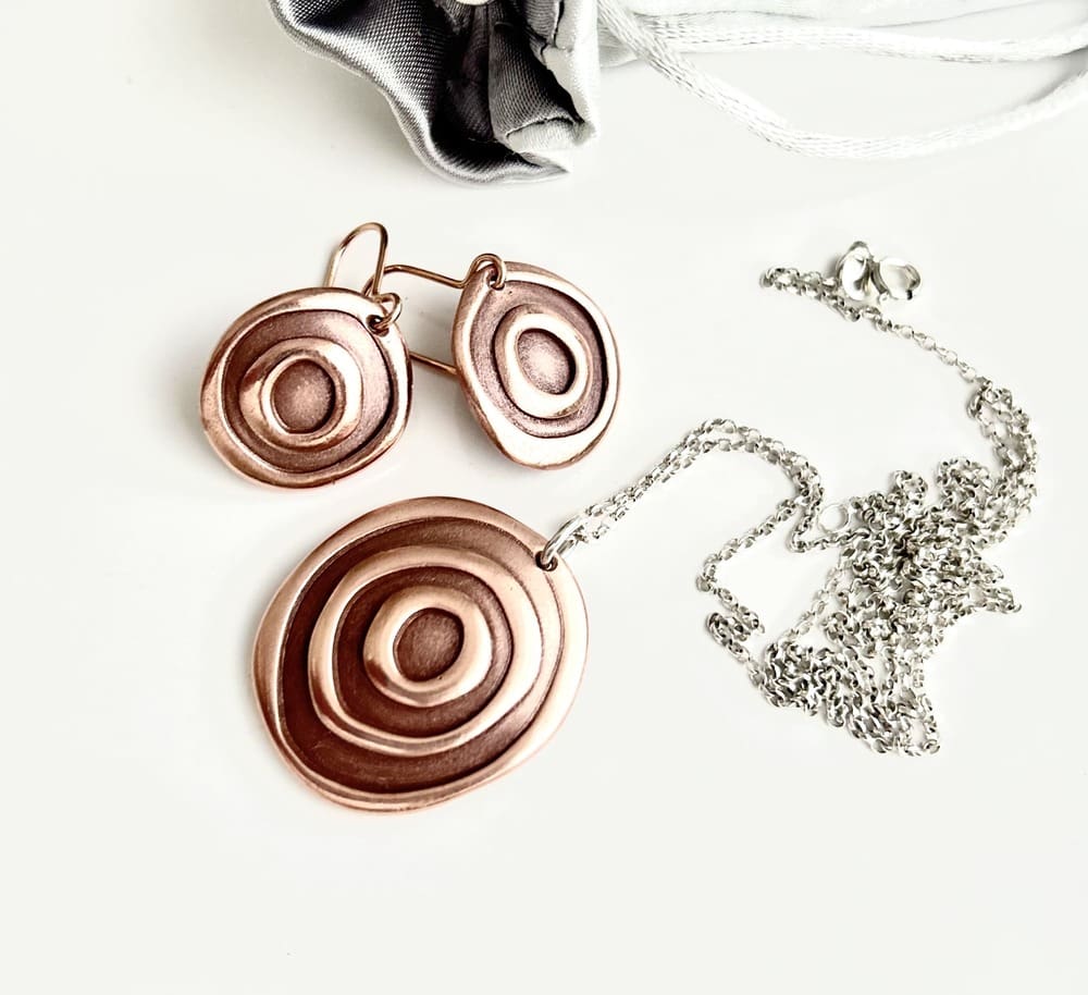 Handcrafted Copper Pendants Necklaces - Image 6