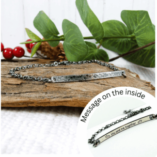 Hidden Message Sterling Silver Bracecelt