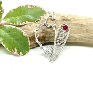 Silver filled heart necklace