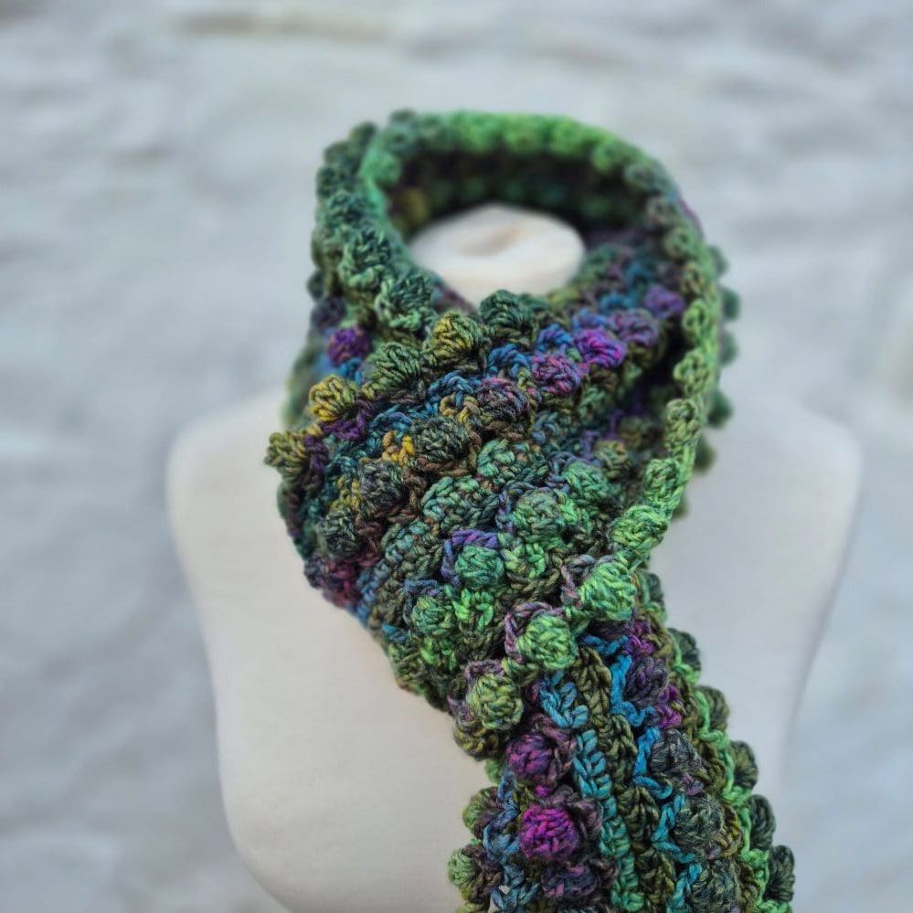 aurora crochet scarf
