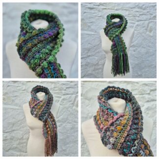 crocheted scarves