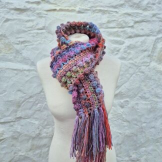 funky one of a kind crochet scarf