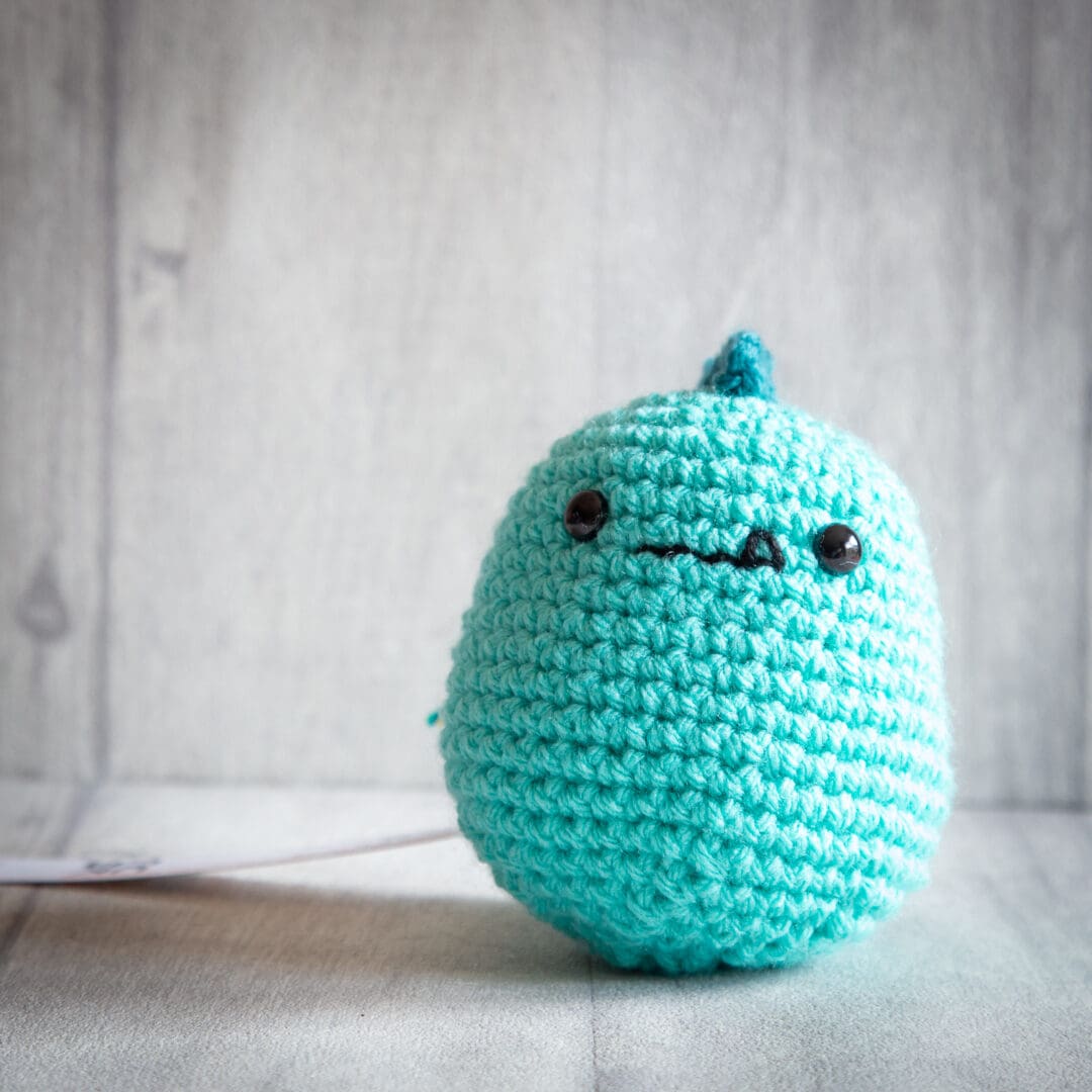 Handmade crochet baby dinosaur ukca approved in aspen