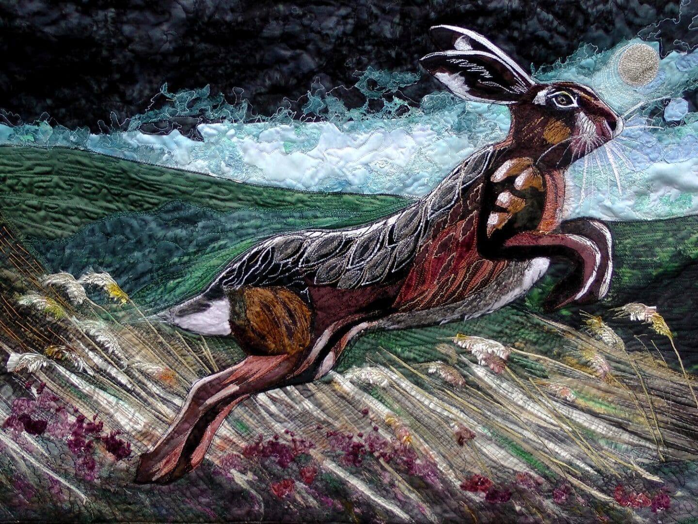 Leaping hare