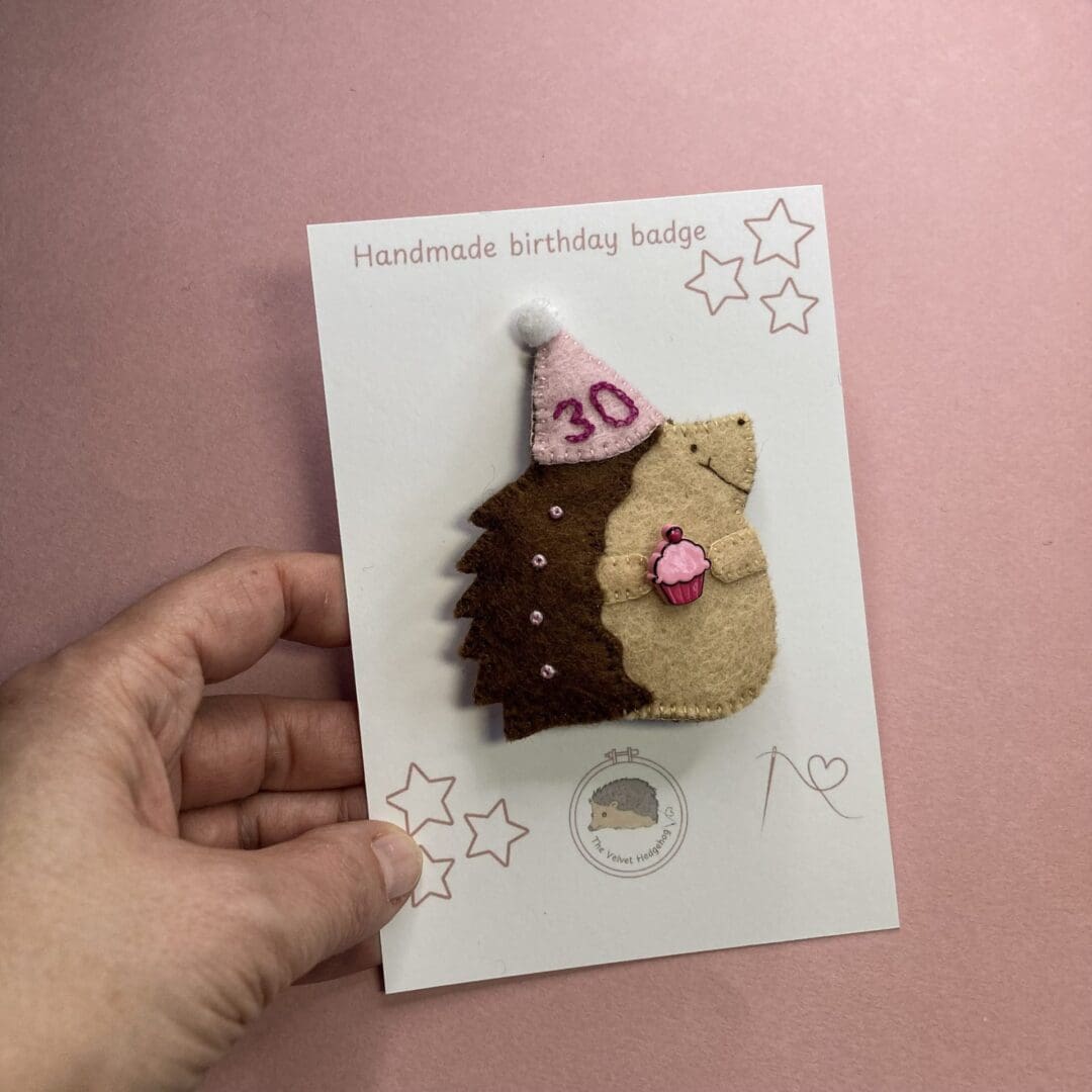 Your birthday badge will come on a presentation card