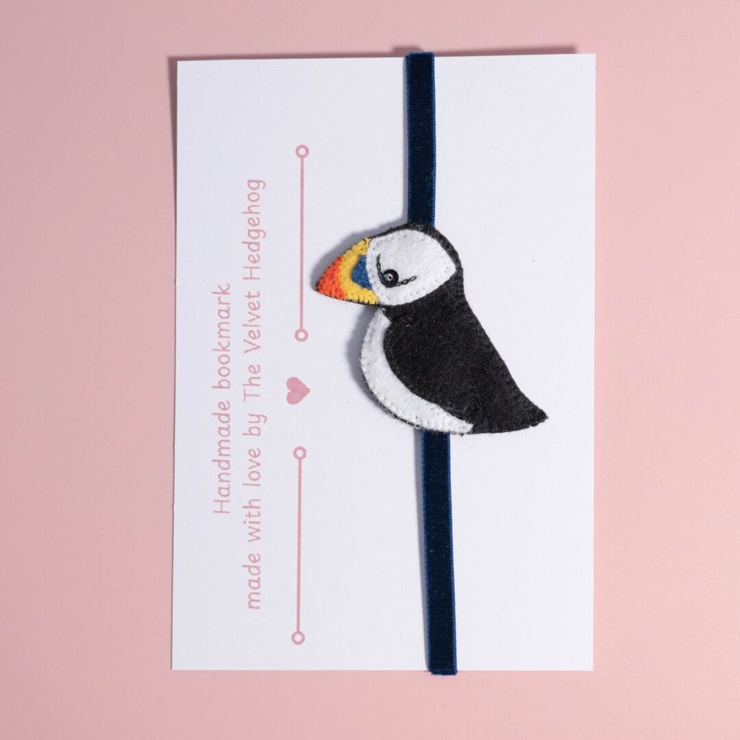 Puffin shown on the presentation card