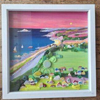 Wembury Sunset - Plymouth - Beach Clean Art