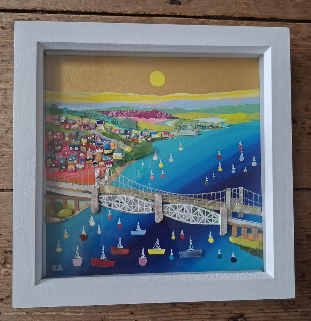 Across the Tamar - Day - Beach Clean Art (gold) - Image 5