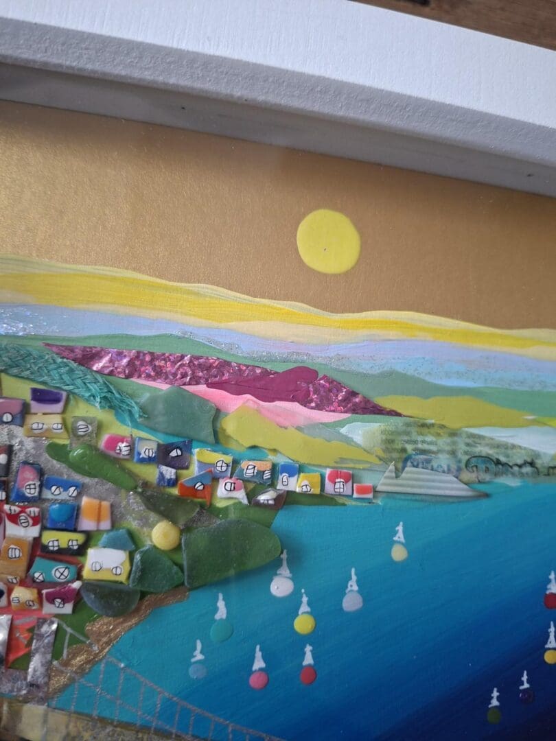 Across the Tamar - Day - Beach Clean Art (gold) - Image 3