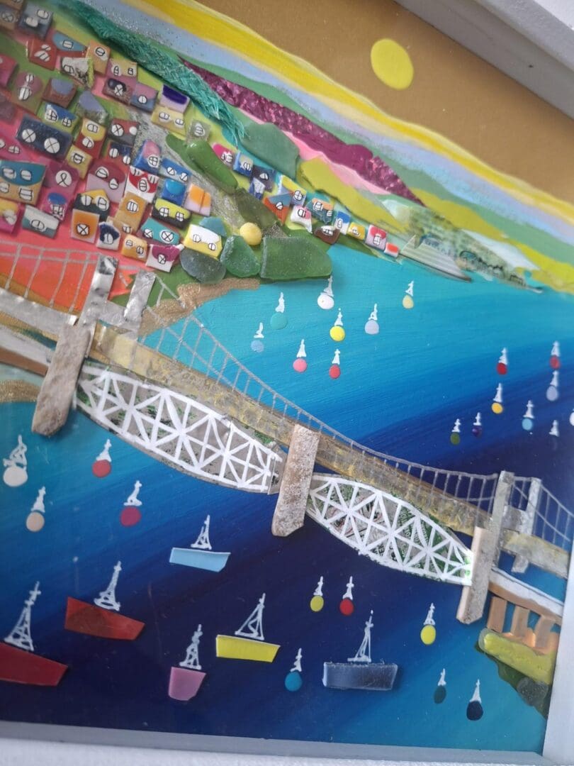 Across the Tamar - Day - Beach Clean Art (gold) - Image 4