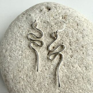 925 sterling silver wiggly drop earrings 30