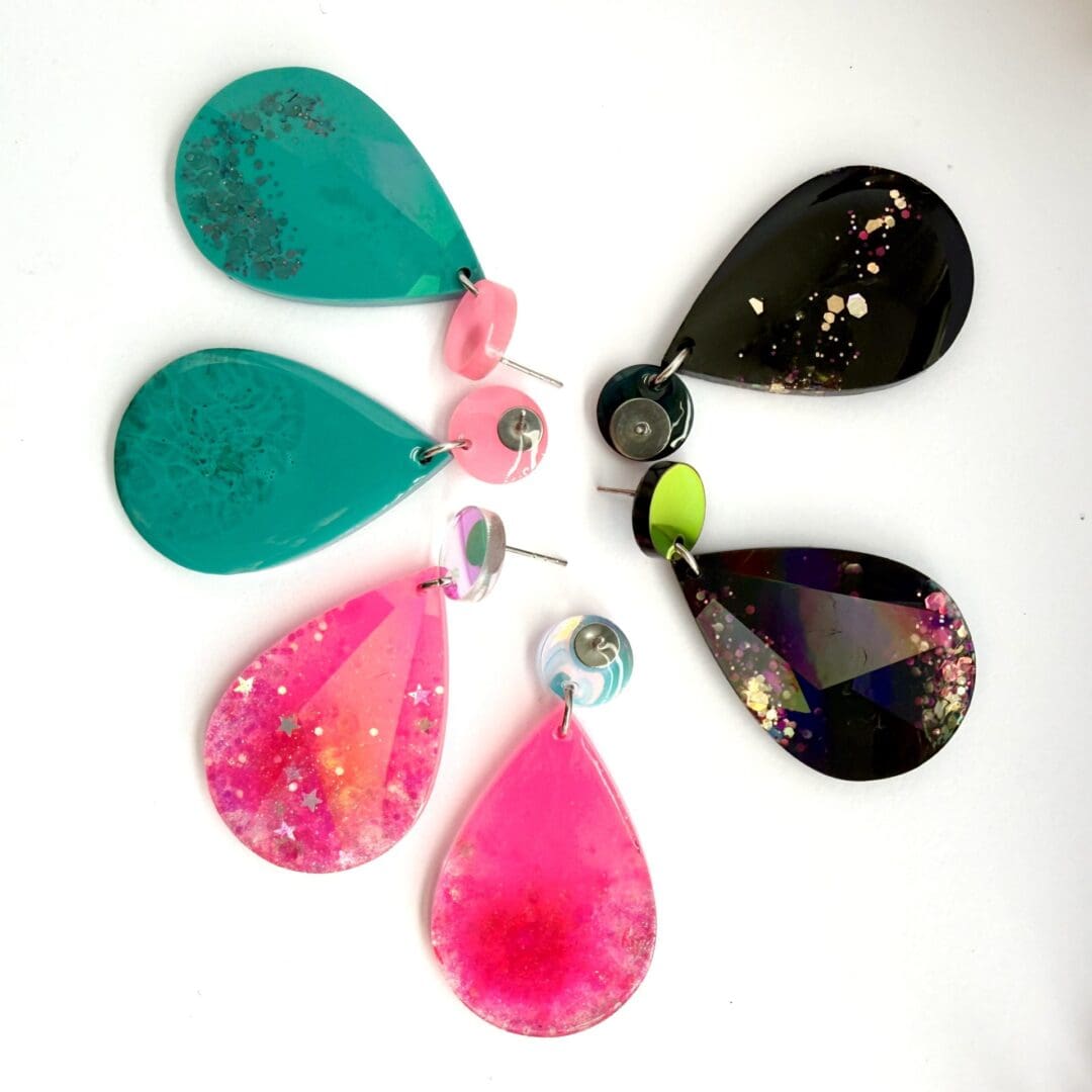 Back of earrings shown