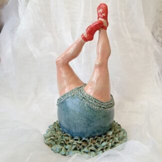 Funny Ballerina Ceramic Sculpture
