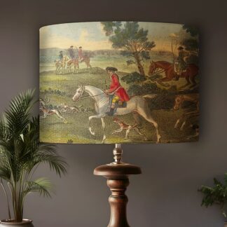 Horse and Hound Lampshade - Hunting Scene Fine Art Lightshade