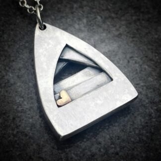 Gold Heart Arch Pendant