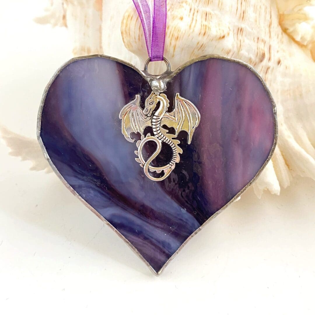 Dragon Heart Suncatcher With Dragon Charm - Image 8