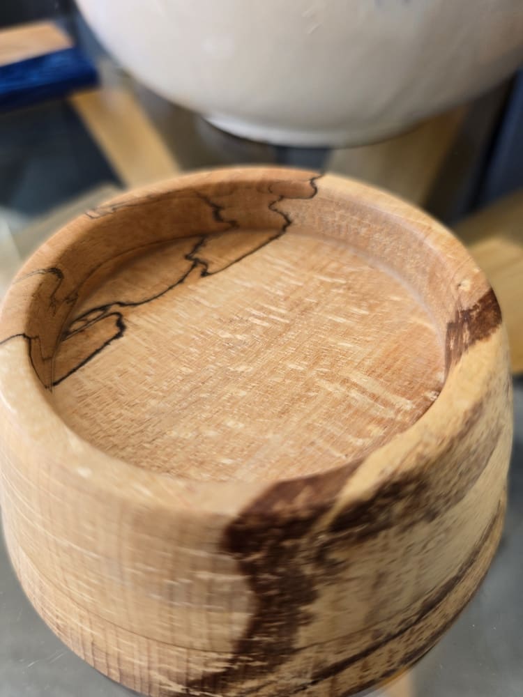 Flaming Beech Candle Holder with Pillar Candle - Image 3