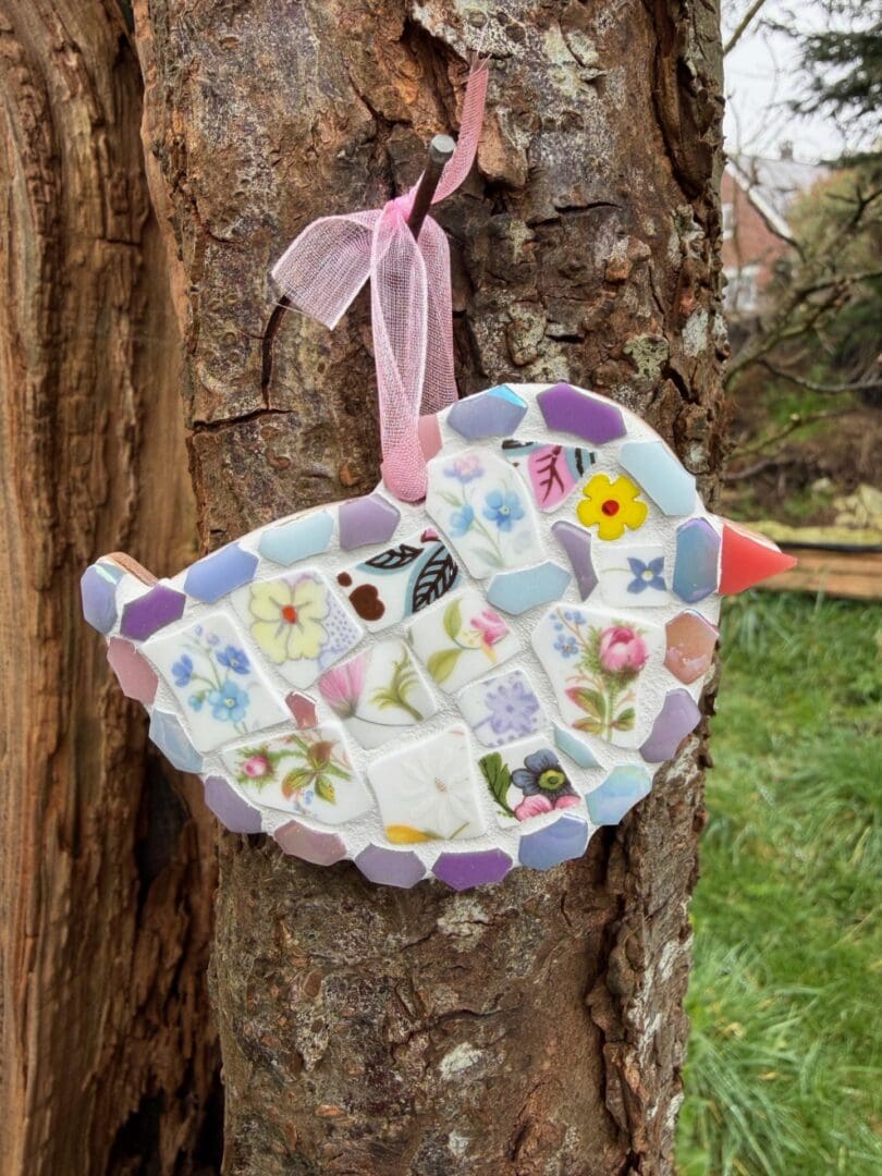 From broken to beautiful, spring chick from vinage china, gift for new beginings, encouragement - Image 6