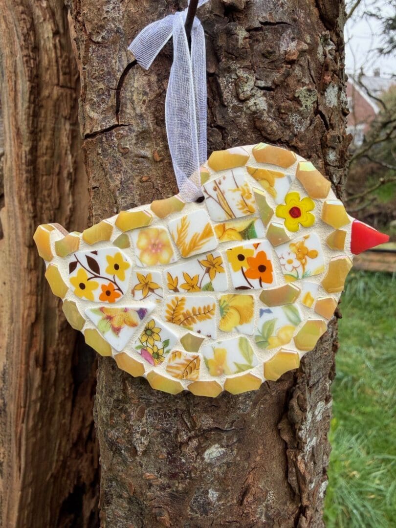 From broken to beautiful, spring chick from vinage china, gift for new beginings, encouragement - Image 7