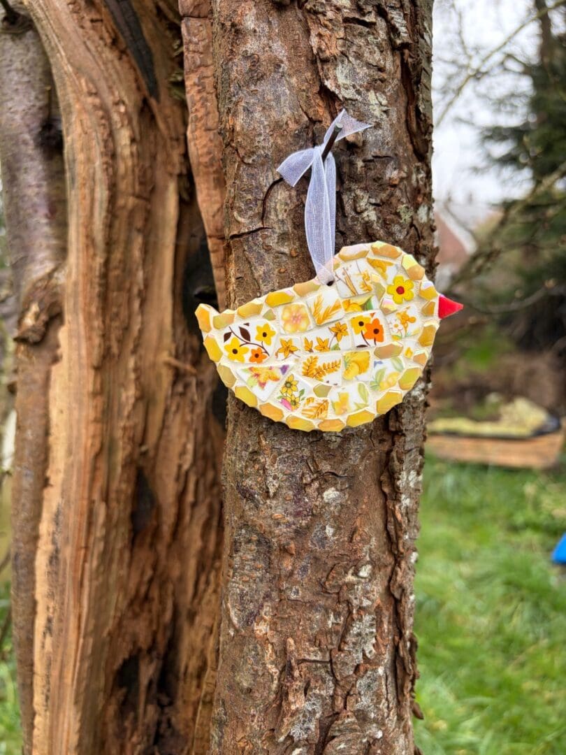 From broken to beautiful, spring chick from vinage china, gift for new beginings, encouragement - Image 5
