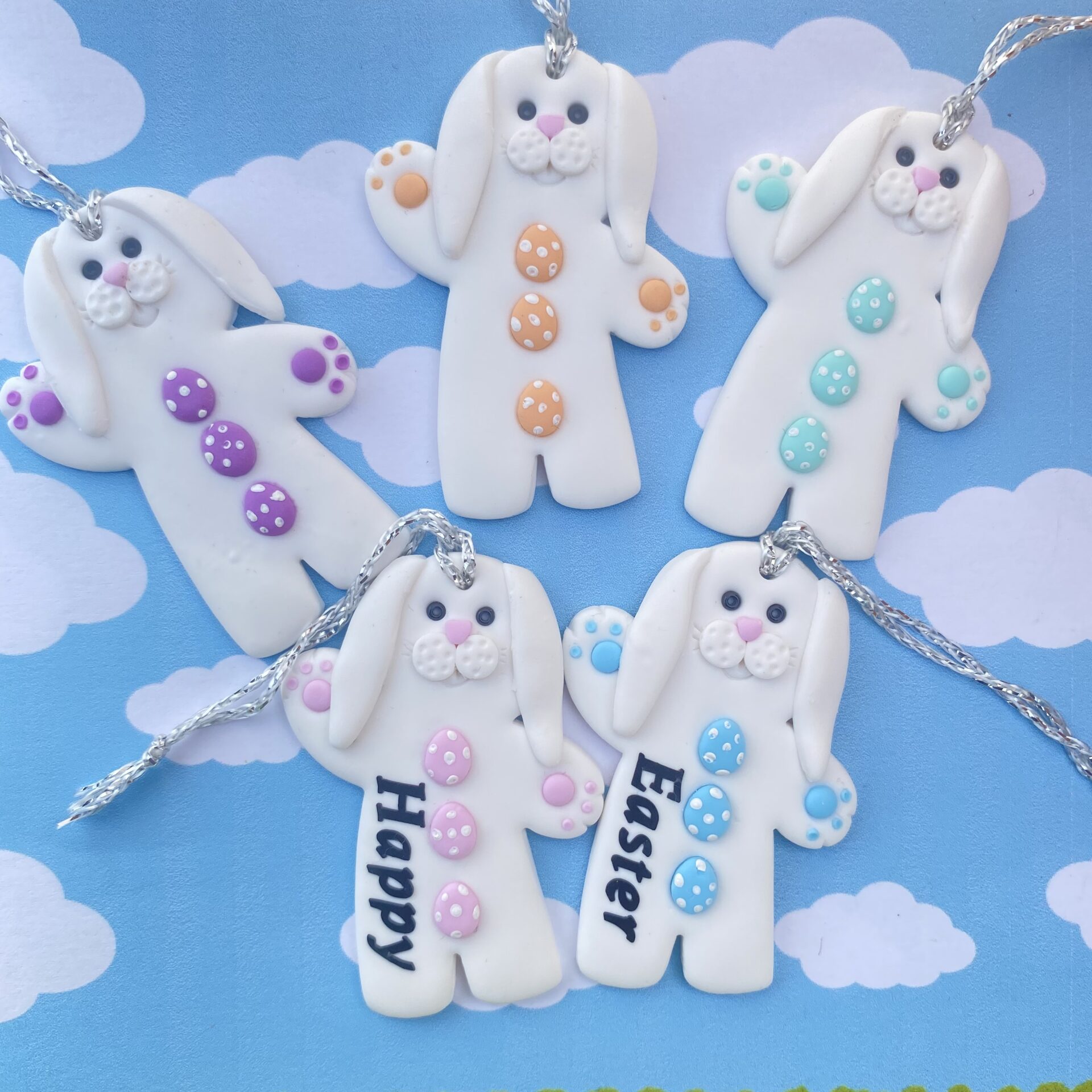 Personalised Easter Bunny Tree decoration - Image 3