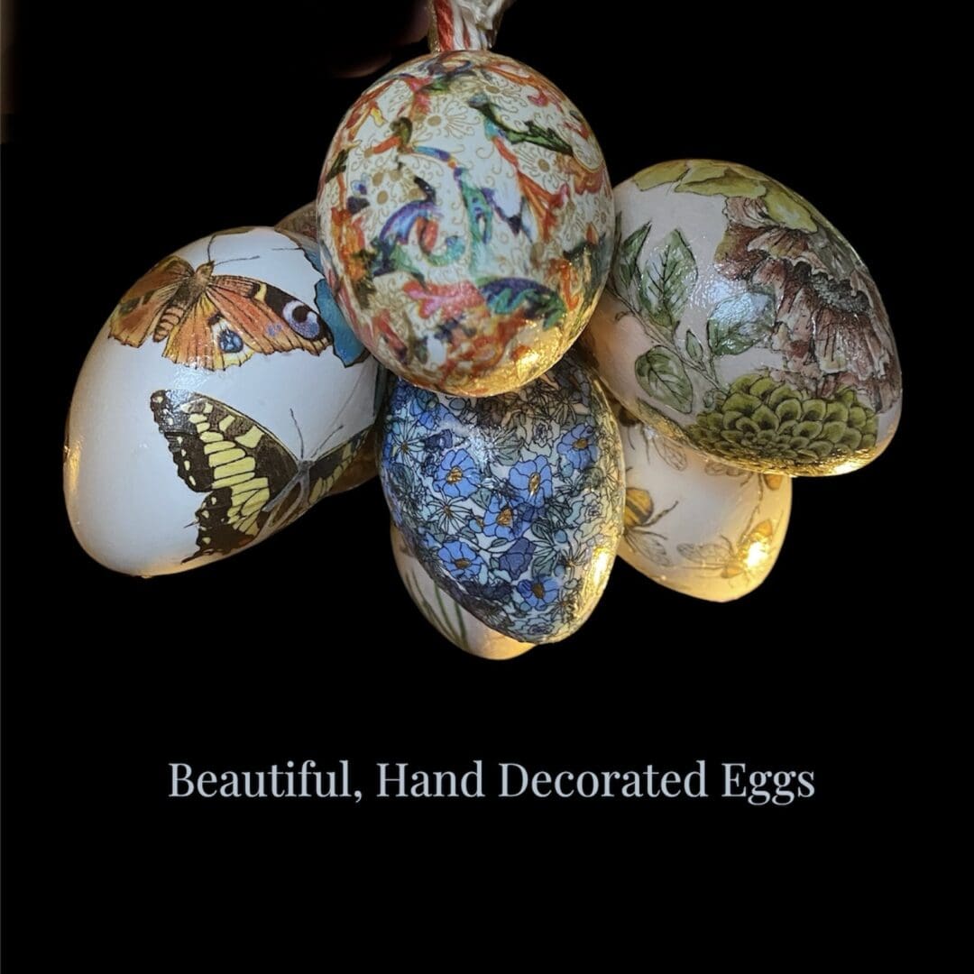 Hand crafted decoupaged Egg - Various designs