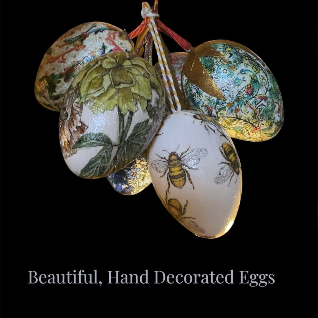 Hand crafted decoupaged Egg - Various designs - Image 9
