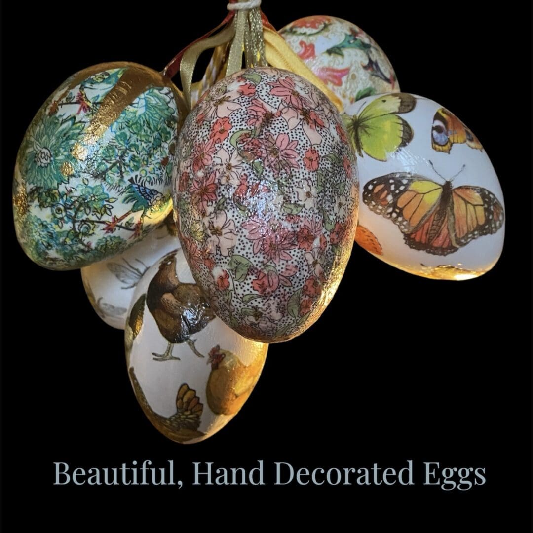 Hand crafted decoupaged Egg - Various designs - Image 7
