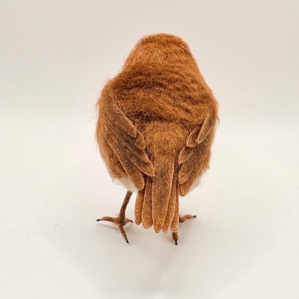 Needle felt robin red breast