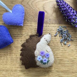 Lavender filled felt hedgehog