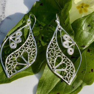 Unique-handmade-floral-designer-earrings-in-sterling-silver